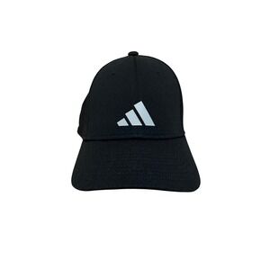 Adidas‎ Golf Hat Mens L/XL Black Performance 3-Bar Logo Baseball Cap 1262191